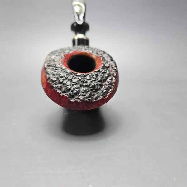Poul Winslow (E) (Ekstra) Magnum Partially Rusticated Freehand Sitter with Silver and Acrylic (Estate) - Image 3
