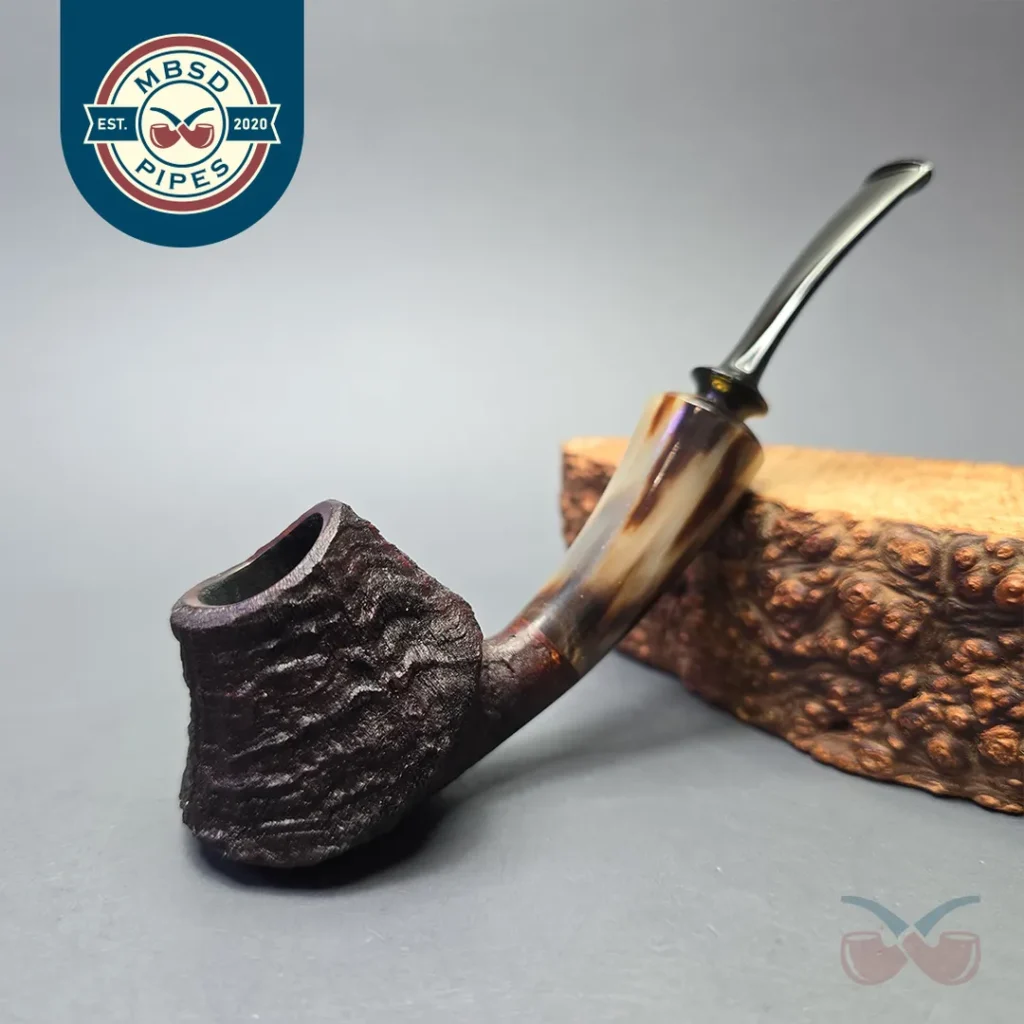 David Huber (2023) Sandblasted Speeding Volcano with Horn (Unsmoked Estate)