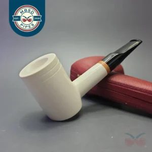 MBSD Meerschaum Deluxe Smooth Poker with Briar-Mortise (New)