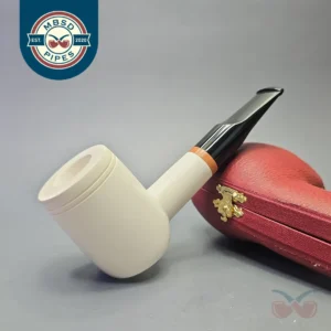 MBSD Meerschaum Deluxe Smooth Poker with Briar-Mortise (New)
