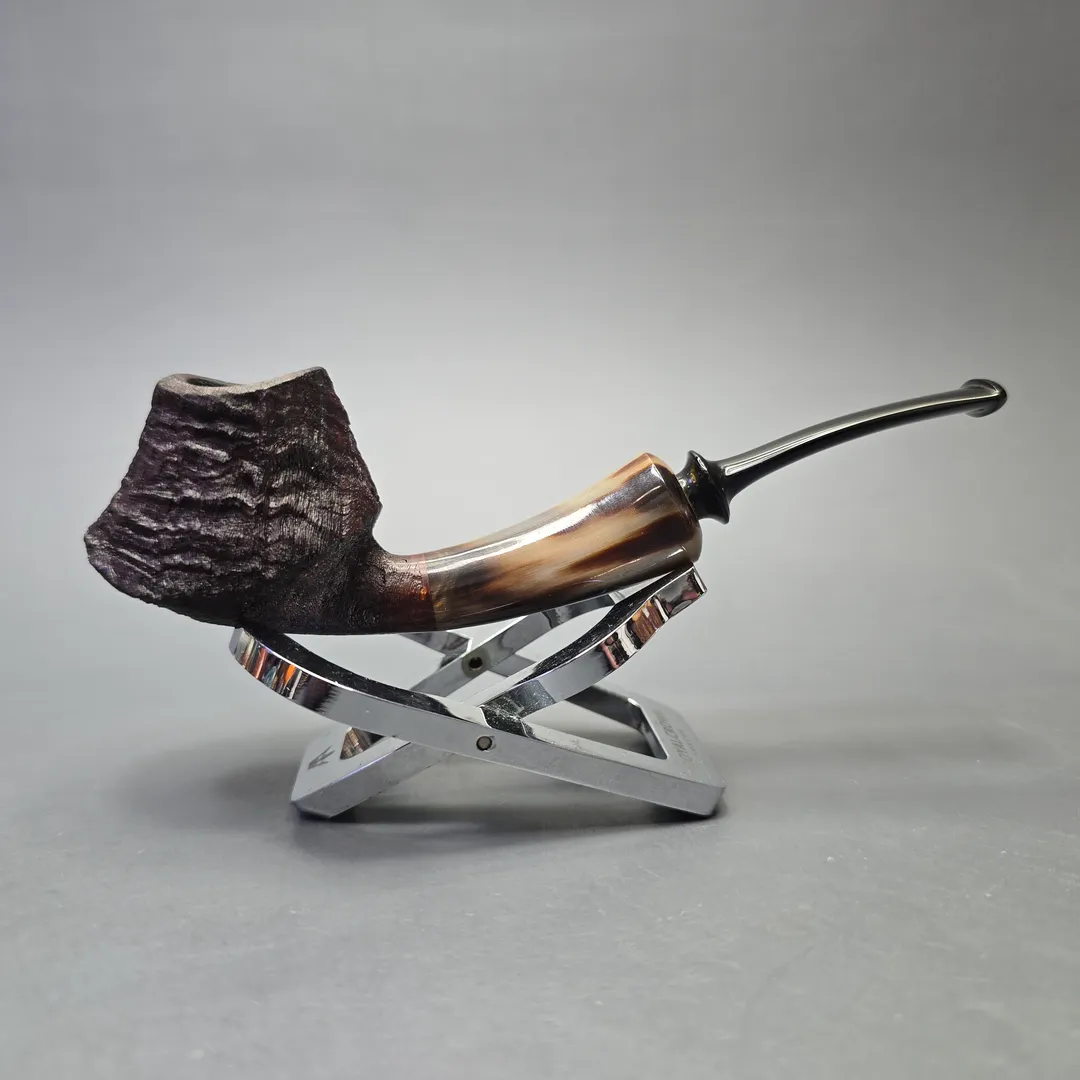 David Huber (2023) Sandblasted Speeding Volcano with Horn (Unsmoked Estate) - Image 2