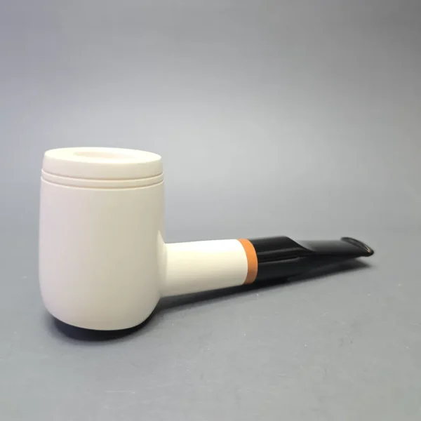 MBSD Meerschaum Deluxe Smooth Poker with Briar-Mortise (New) - Image 3