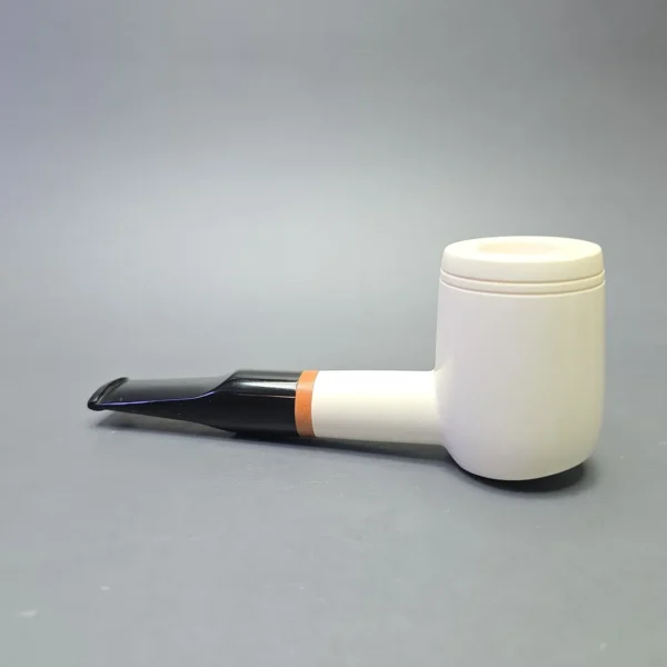 MBSD Meerschaum Deluxe Smooth Poker with Briar-Mortise (New) - Image 5