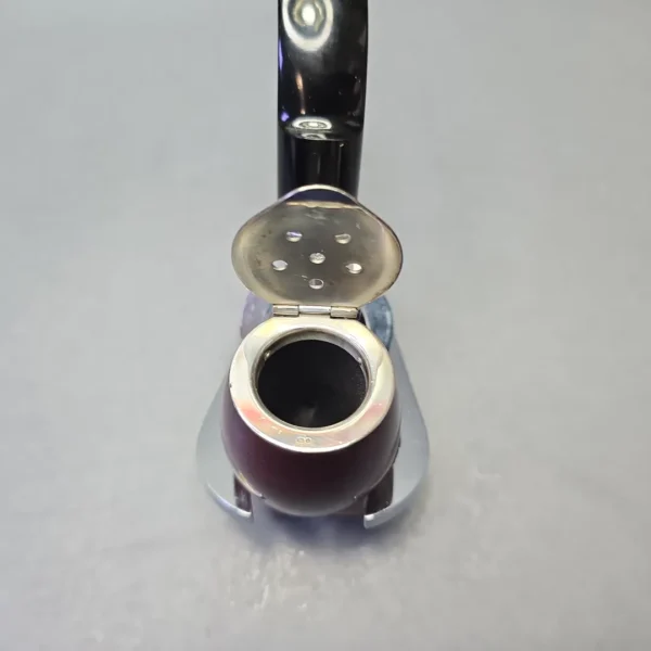 Dunhill 1995 Christmas Pipe "Three French Hens" Bruyere 4202 Smooth Bent Billiard with Silver Wind Cap and Tamper (Unsmoked Estate) - Image 7