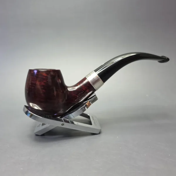 Dunhill (2023) Ernest Shackleton Bruyere 4113 Smooth Bent Apple with Silver & Silver Tamper (Unsmoked Estate) - Image 6
