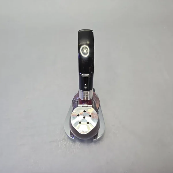 Dunhill 1995 Christmas Pipe "Three French Hens" Bruyere 4202 Smooth Bent Billiard with Silver Wind Cap and Tamper (Unsmoked Estate) - Image 9