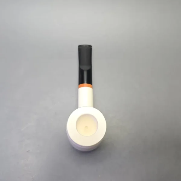 MBSD Meerschaum Deluxe Smooth Poker with Briar-Mortise (New) - Image 9
