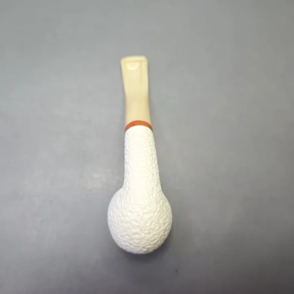 MBSD Meerschaum Deluxe Rusticated Bent Billiard with Briar-Mortise (New) - Image 10