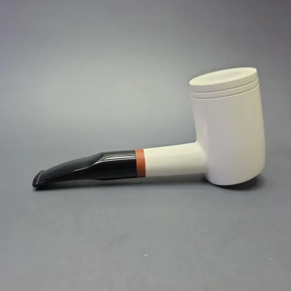 MBSD Meerschaum Deluxe Smooth Poker with Briar-Mortise (New) - Image 4