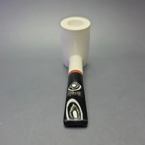 MBSD Meerschaum Deluxe Smooth Poker with Briar-Mortise (New) - Image 5