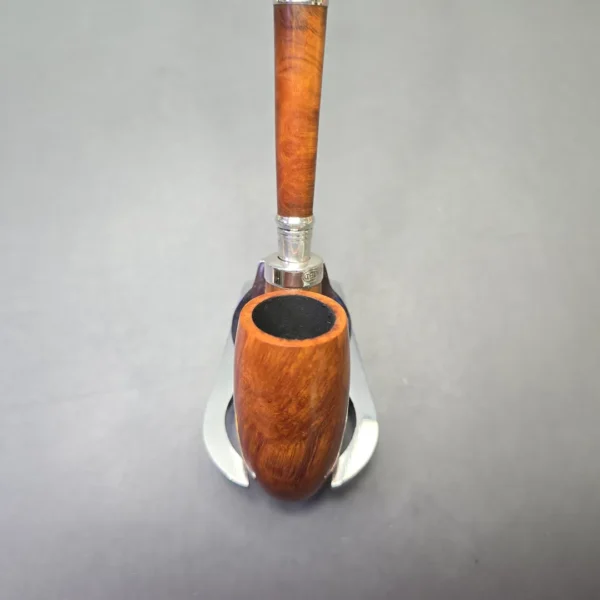 GBD (1954) Virgin Collector Smooth Oom Paul with Silver, Perspex, and Briar Shank Extension (Estate) - Image 6