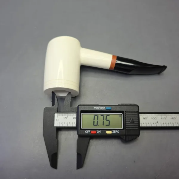 MBSD Meerschaum Deluxe Smooth Poker with Briar-Mortise (New) - Image 9