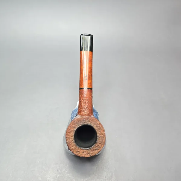 Radice (2011) Silk Cut Sandblasted Billiard with Briar Insert, Estate Briar Pipe - Image 8