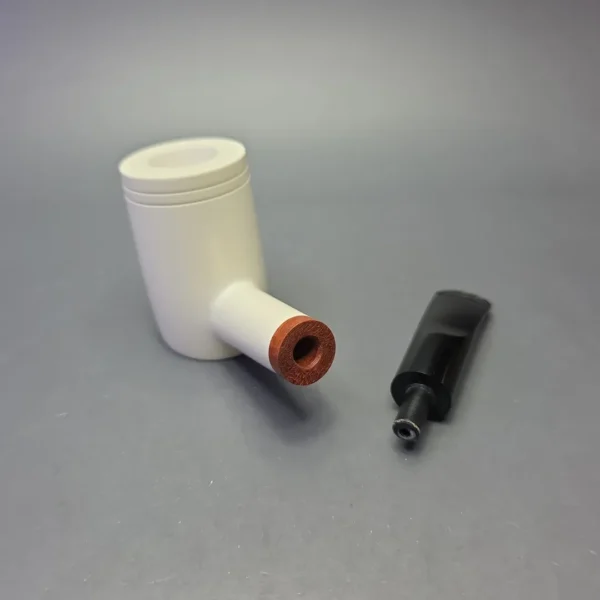 MBSD Meerschaum Deluxe Smooth Poker with Briar-Mortise (New) - Image 10
