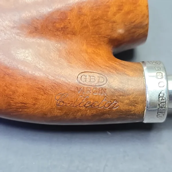 GBD (1954) Virgin Collector Smooth Oom Paul with Silver, Perspex, and Briar Shank Extension (Estate) - Image 9