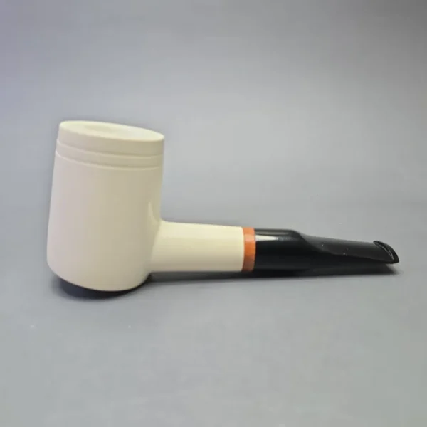 MBSD Meerschaum Deluxe Smooth Poker with Briar-Mortise (New) - Image 3