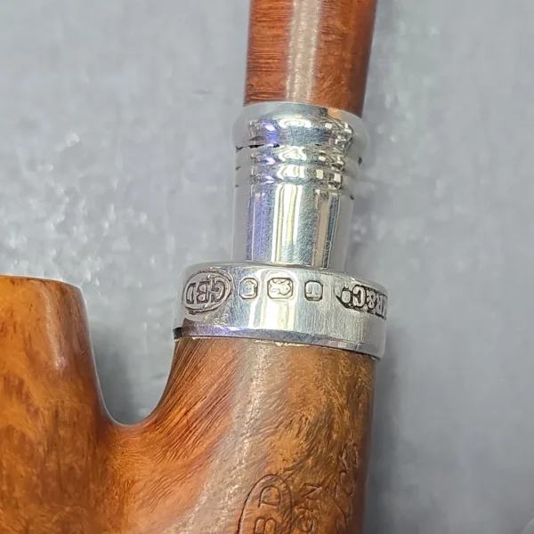 GBD (1954) Virgin Collector Smooth Oom Paul with Silver, Perspex, and Briar Shank Extension (Estate) - Image 10