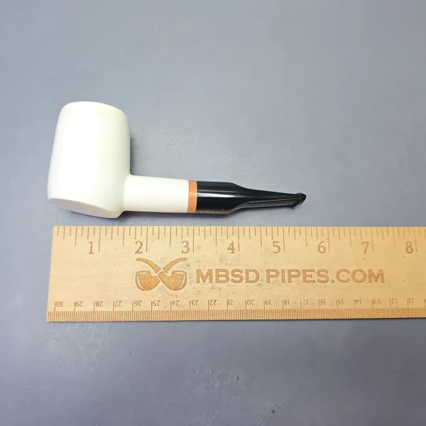 MBSD Meerschaum Deluxe Smooth Poker with Briar-Mortise (New) - Image 11