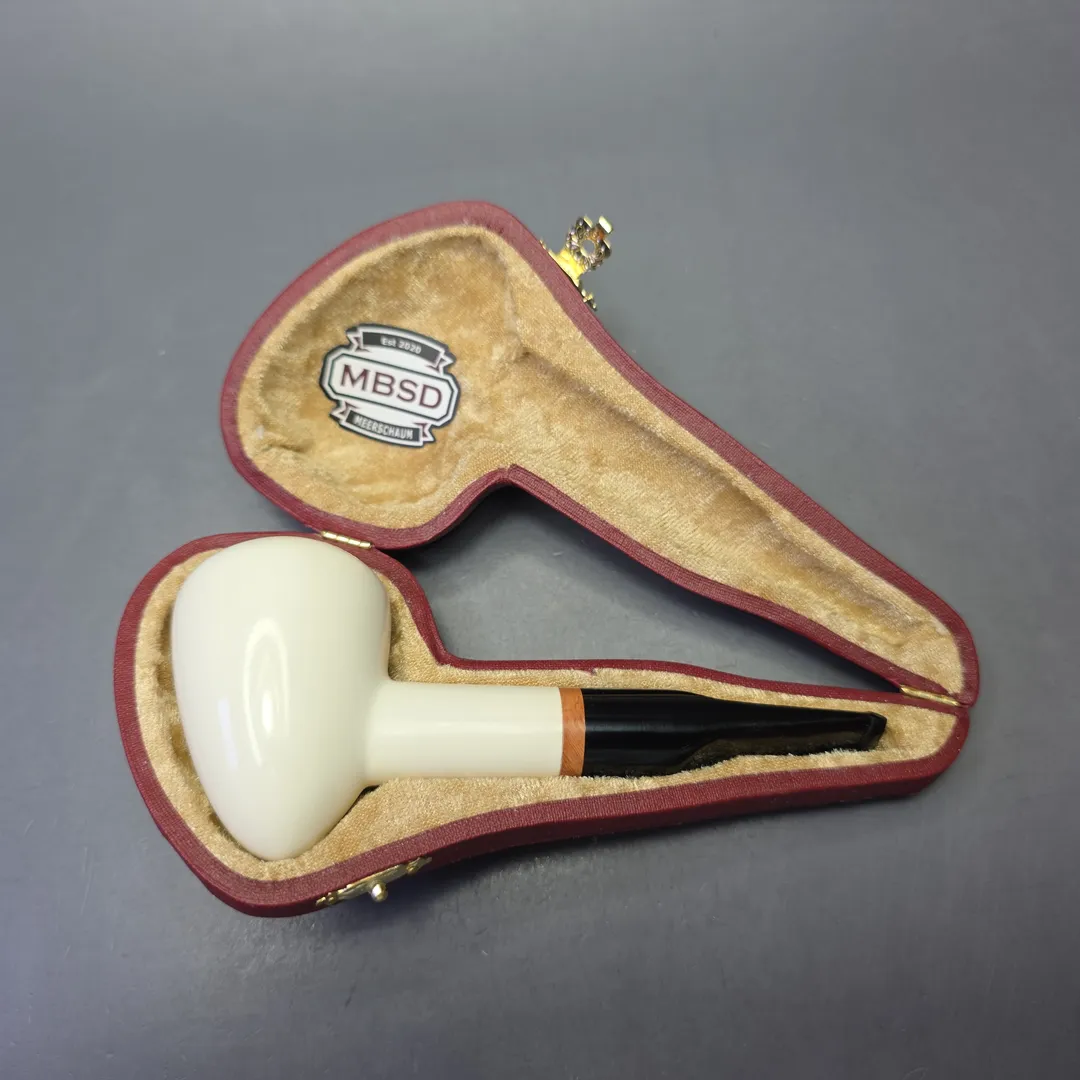 MBSD Meerschaum Deluxe Compact Smooth Acorn with Briar-Mortise (New) - Image 2