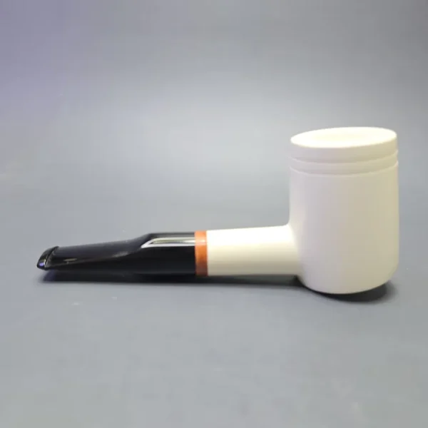 MBSD Meerschaum Deluxe Smooth Poker with Briar-Mortise (New) - Image 5