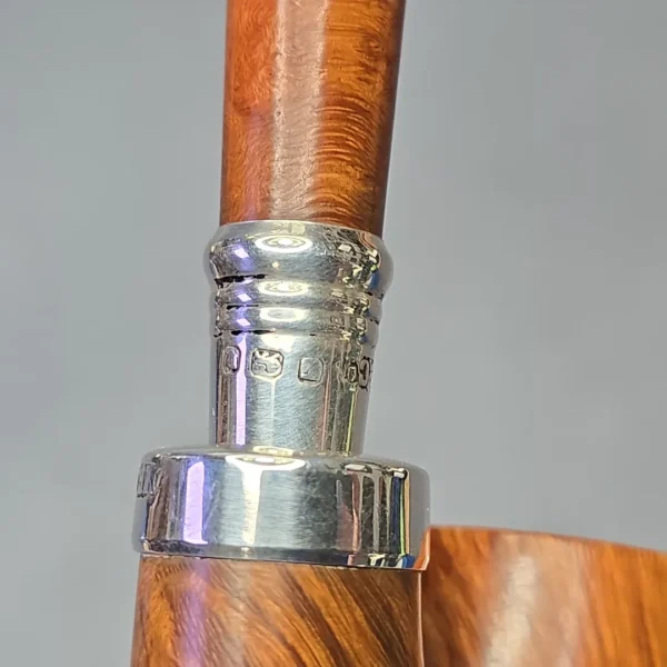 GBD (1954) Virgin Collector Smooth Oom Paul with Silver, Perspex, and Briar Shank Extension (Estate) - Image 12