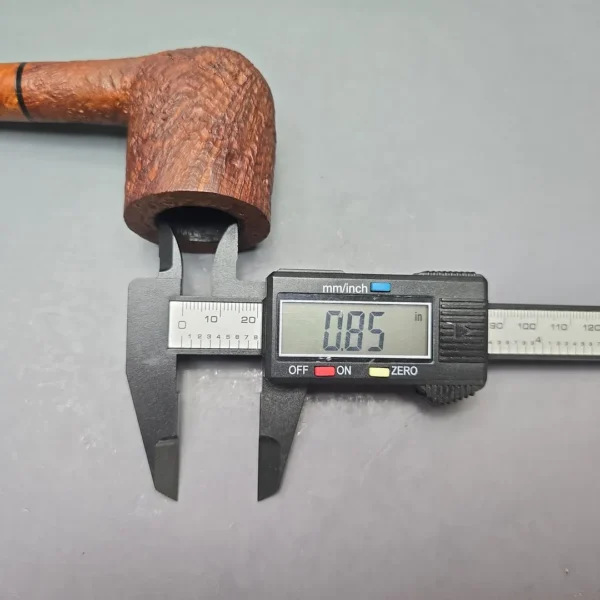 Radice (2011) Silk Cut Sandblasted Billiard with Briar Insert, Estate Briar Pipe - Image 12