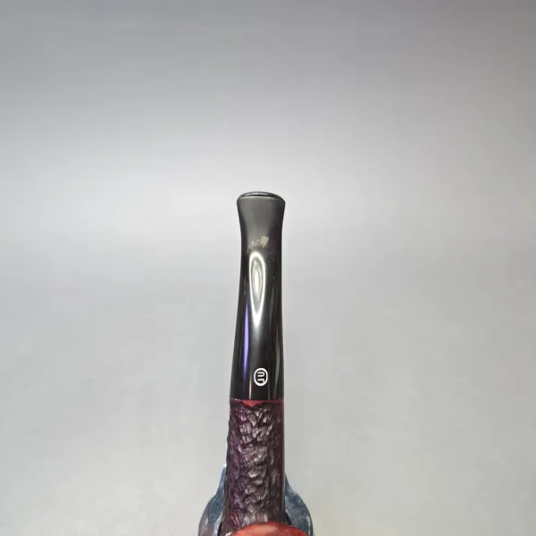 James Upshall Bark Group 6 Partially Rusticated Bent Billiard (Unsmoked Estate) - Image 7