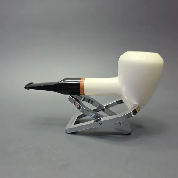 MBSD Meerschaum Deluxe Compact Smooth Acorn with Briar-Mortise (New) - Image 5