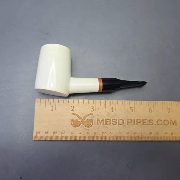 MBSD Meerschaum Deluxe Smooth Poker with Briar-Mortise (New) - Image 11