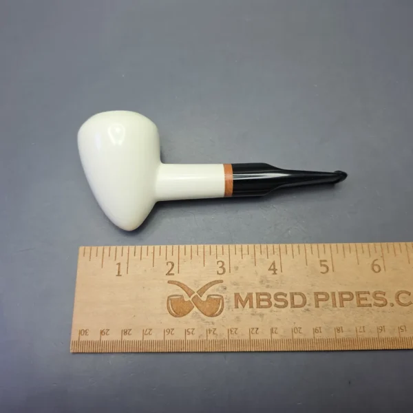 MBSD Meerschaum Deluxe Compact Smooth Acorn with Briar-Mortise (New) - Image 9