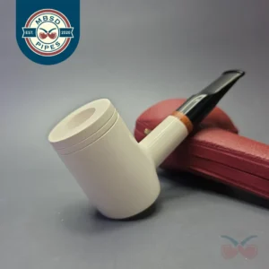 MBSD Meerschaum Deluxe Smooth Poker with Briar-Mortise (New)