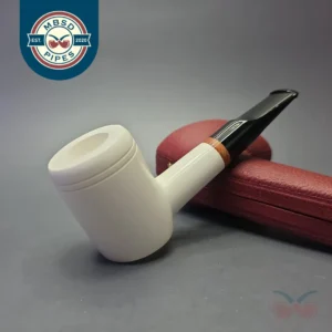 MBSD Meerschaum Deluxe Smooth Poker with Briar-Mortise (New)