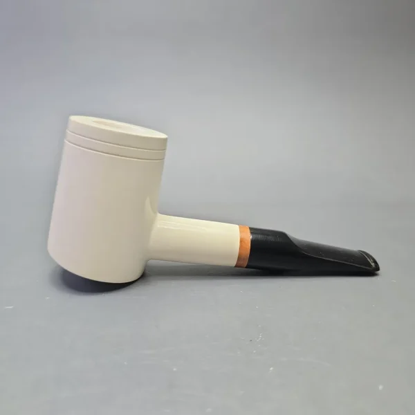 MBSD Meerschaum Deluxe Smooth Poker with Briar-Mortise (New) - Image 3