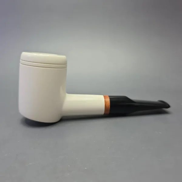 MBSD Meerschaum Deluxe Smooth Poker with Briar-Mortise (New) - Image 3