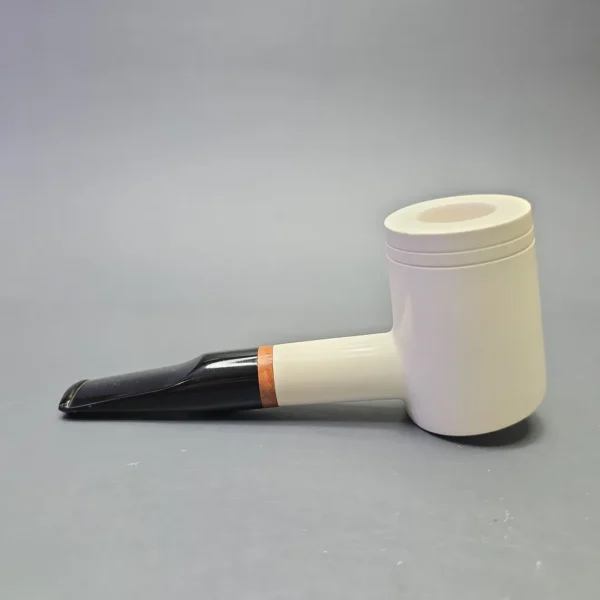 MBSD Meerschaum Deluxe Smooth Poker with Briar-Mortise (New) - Image 5