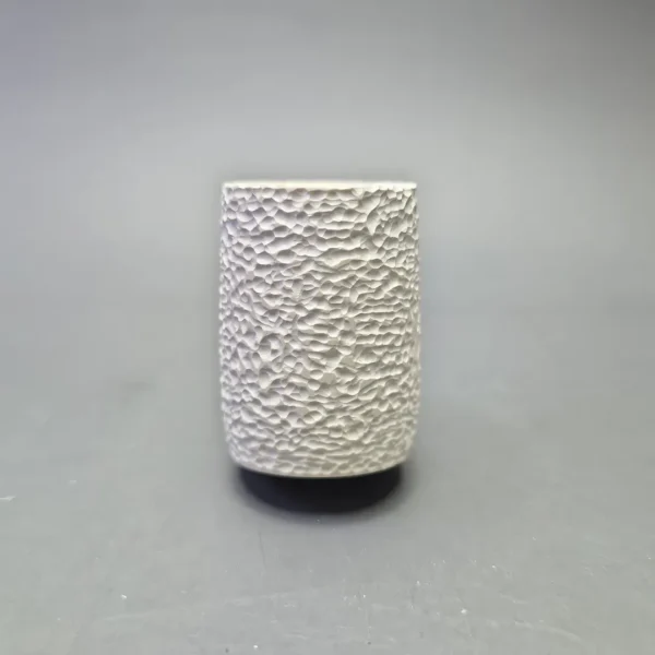 MBSD Meerschaum Deluxe Rusticated Poker with Briar-Mortise (New) - Image 4