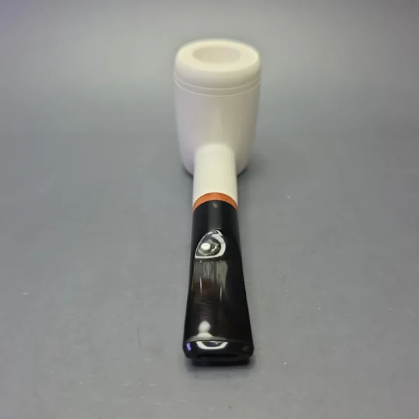 MBSD Meerschaum Deluxe Smooth Poker with Briar-Mortise (New) - Image 6