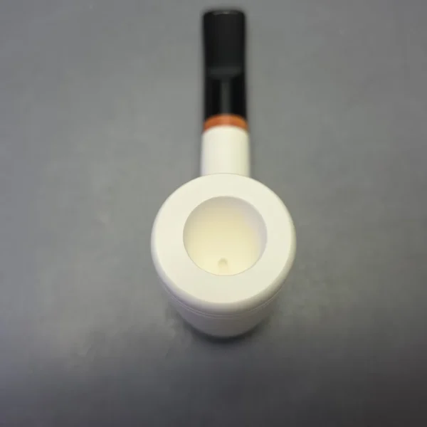 MBSD Meerschaum Deluxe Smooth Poker with Briar-Mortise (New) - Image 9