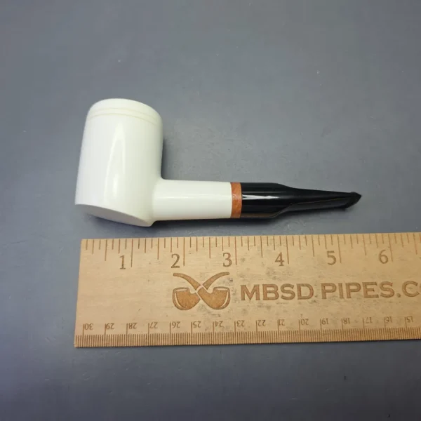 MBSD Meerschaum Deluxe Smooth Poker with Briar-Mortise (New) - Image 10
