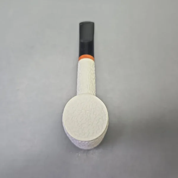MBSD Meerschaum Deluxe Rusticated Poker with Briar-Mortise (New) - Image 10