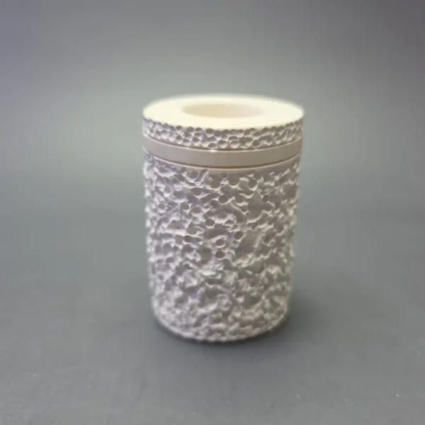 MBSD Meerschaum Deluxe Rusticated Poker with Briar-Mortise (New) - Image 3