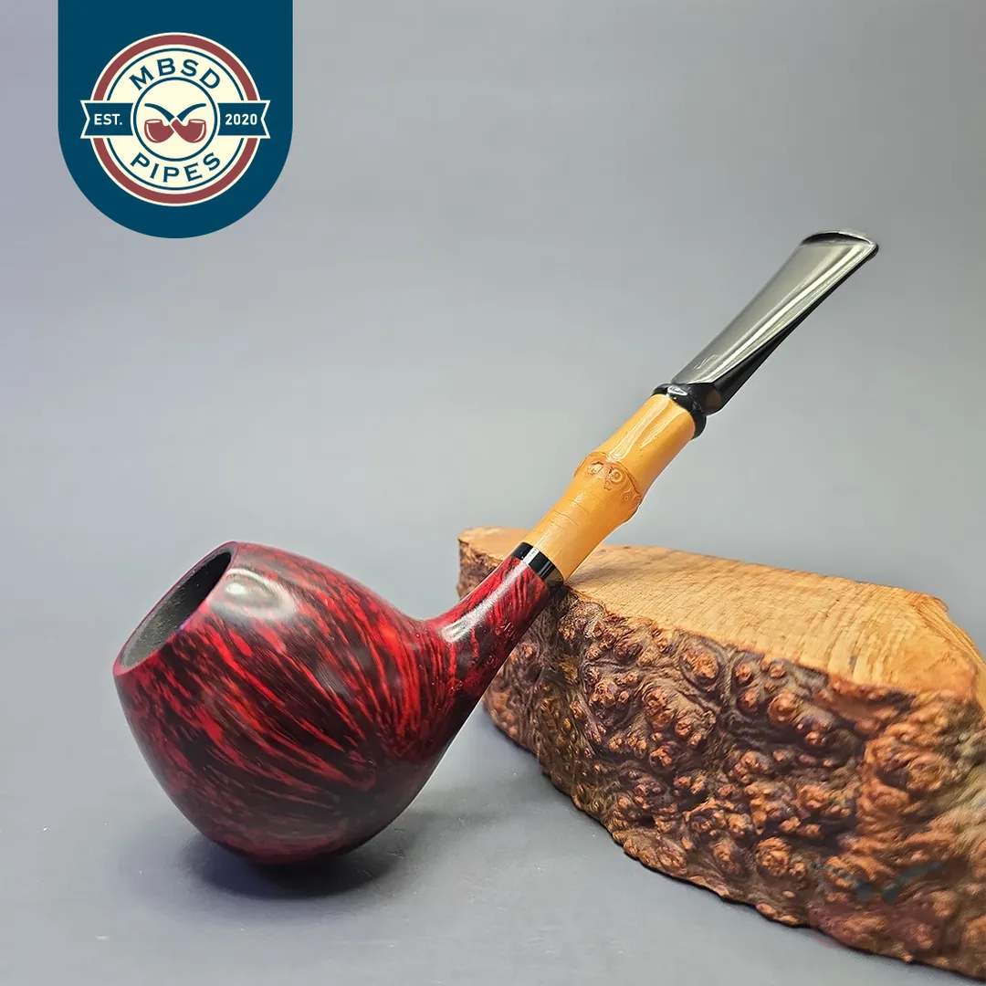 Nording 1998 Hunting Pipe "Beaver" Smooth Apple with Bamboo (Estate)