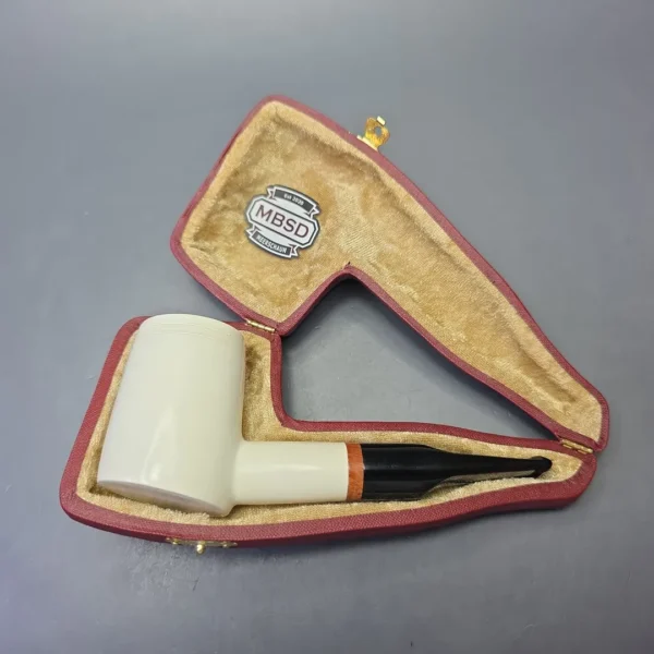 MBSD Meerschaum Deluxe Smooth Poker with Briar-Mortise (New) - Image 11