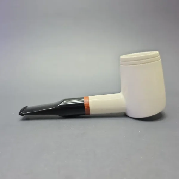 MBSD Meerschaum Deluxe Smooth Poker with Briar-Mortise (New) - Image 4