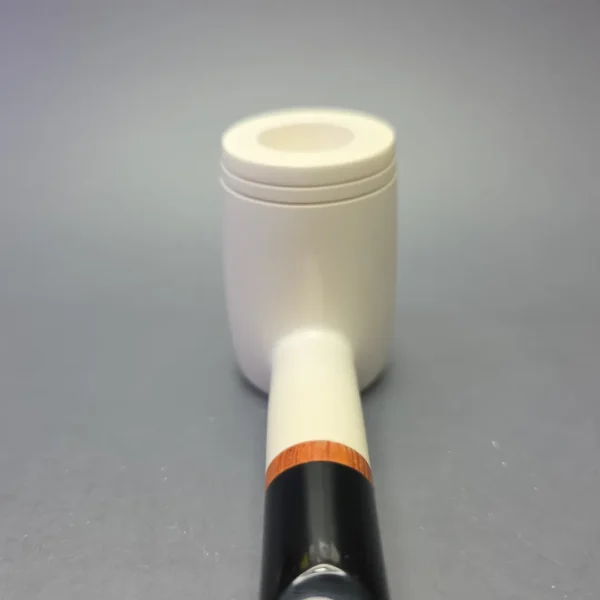 MBSD Meerschaum Deluxe Smooth Poker with Briar-Mortise (New) - Image 5
