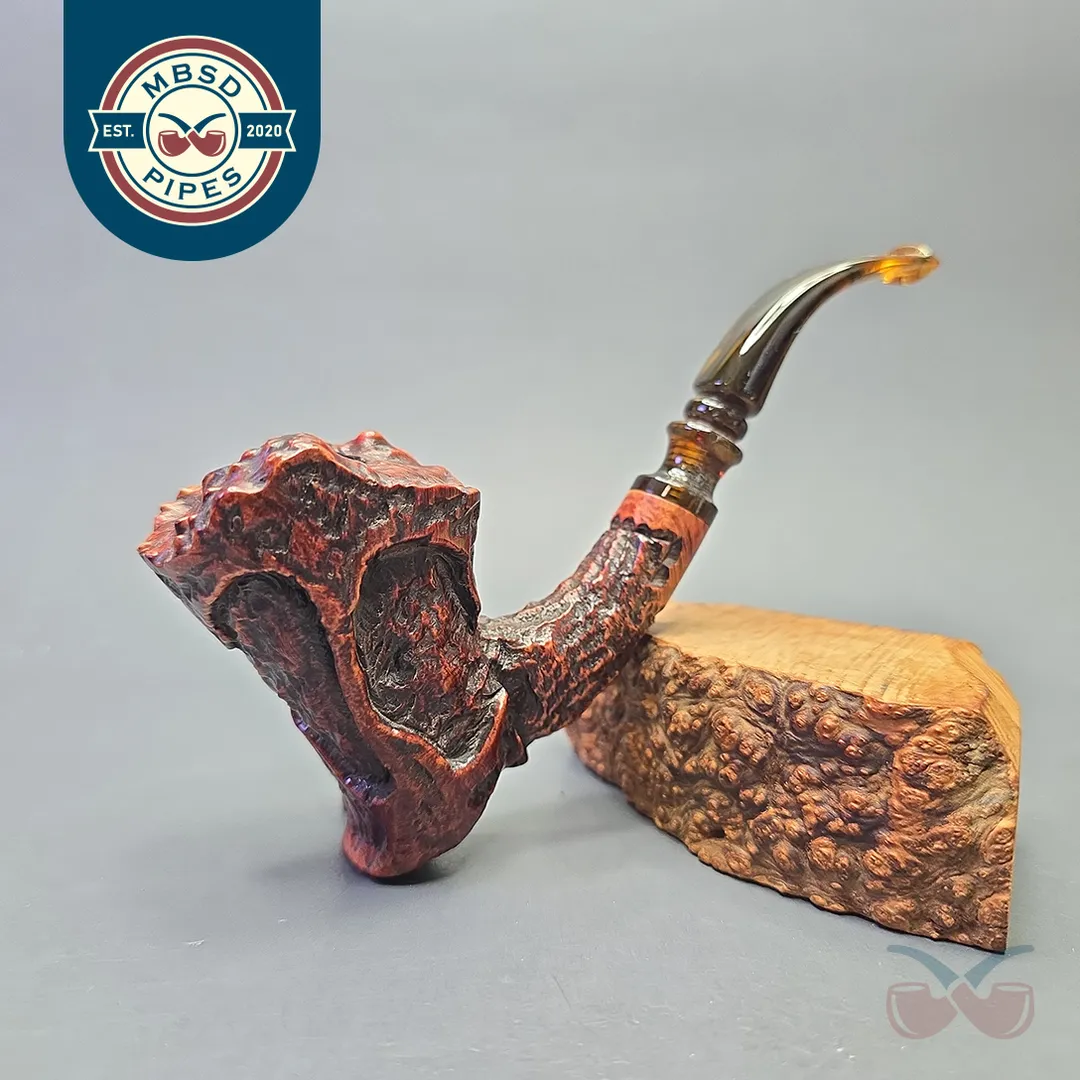 Sven Lar Skulptur (by Michael Kabik) Large Rusticated Freehand (Estate)