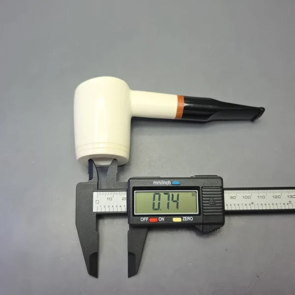 MBSD Meerschaum Deluxe Smooth Poker with Briar-Mortise (New) - Image 9