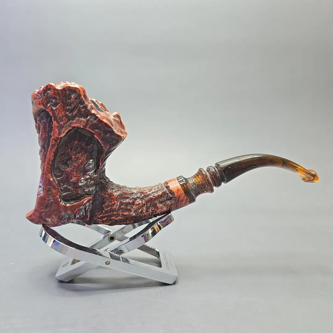 Sven Lar Skulptur (by Michael Kabik) Large Rusticated Freehand (Estate) - Image 2