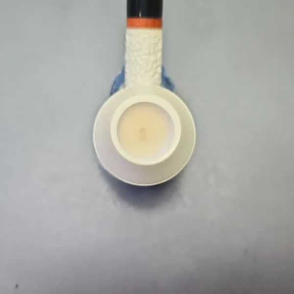 MBSD Meerschaum Deluxe Partially Rusticated Rhodesian with Briar-Mortise (New) - Image 7
