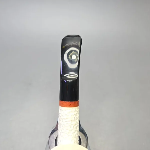 MBSD Meerschaum Deluxe Partially Rusticated Rhodesian with Briar-Mortise (New) - Image 8